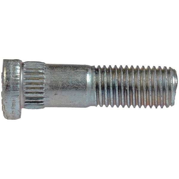 610-309 M12-1.50 Serrated Wheel Stud With Clip Head - 13.06mm Knurl, 42.5mm Lengt